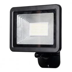 55-Watt Equivalent LED Black Flood Area Light with Knuckle Mount, 5000 Lumens by Honeywell