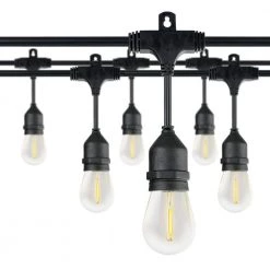 Outdoor/Indoor 48 ft. Plug-In A-Shape Bulb String Light Set by Honeywell