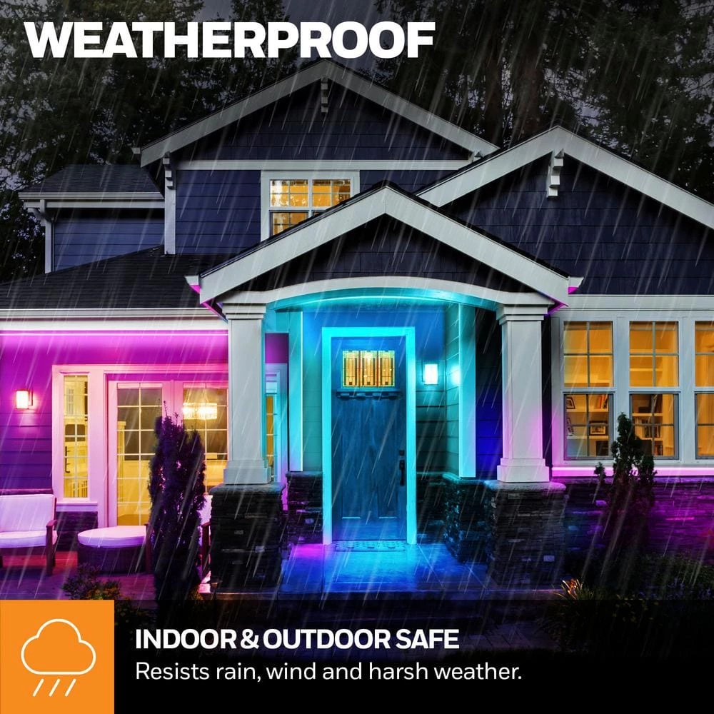 13.2 ft. Weatherproof 20-Color LED RGB Under Cabinet Light Strip for Indoor and Outdoor Use, with Remote Control by Honeywell - Image 7