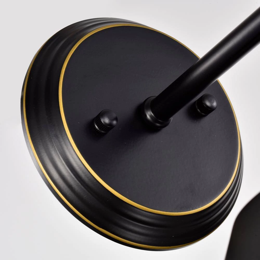 8.75 in. W 1-Light Black Vanity Light with Metal Shade by Tatahance - Image 8