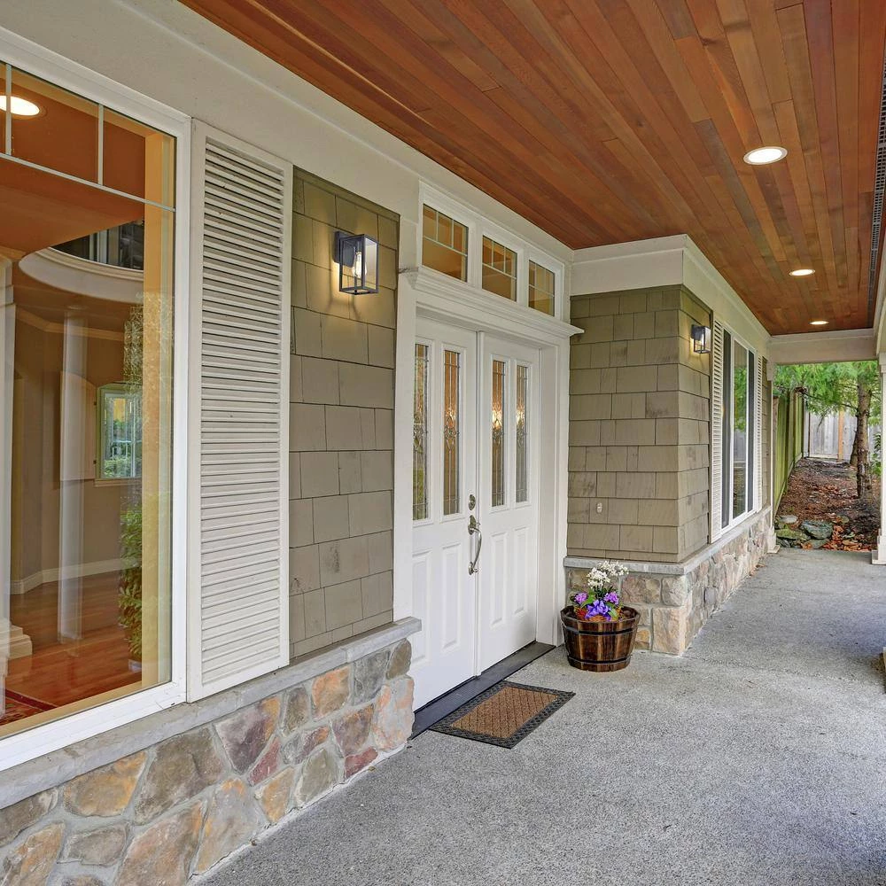 5 in. W 1-Light Black Sconce with Clear Glass Shade and Dusk to Dawn Sensor by Tatahance - Image 4