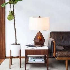 22 in. Bronze Artifacts Table Lamp With Night Light by NOVA of California