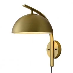 Domus Brushed Brass LED Sconce by NOVA of California