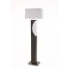 Half Moon 62 in. Charcoal Gray Floor Lamp by NOVA of California
