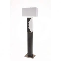 Half Moon 62 in. Charcoal Gray Floor Lamp by NOVA of California