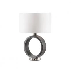 Tracey 24 in. Charcoal Gray Ring Table Lamp by NOVA of California