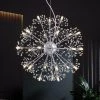 Modern 24-Light Crystal Chandelier Polished Chrome Sputnik Pendant Lighting For Bedroom by SILJOY