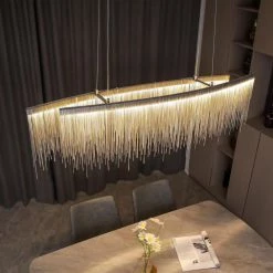 26-Watt Integrated LED Chrome Chandelier Pendant by SILJOY