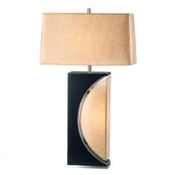 Half Moon 30 in. Dark Brown Table Lamp by NOVA of California