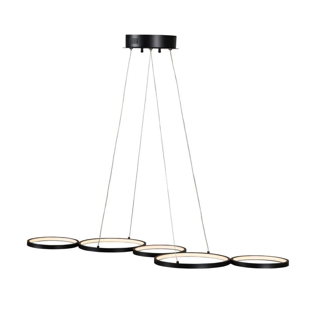 1-Lights Dumb black standard Pendant Light by Tatahance