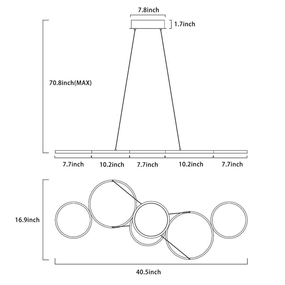 1-Lights Dumb black standard Pendant Light by Tatahance - Image 6