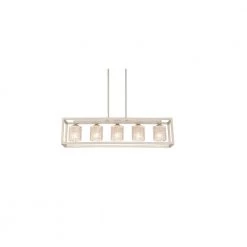 Modern 5-Light Gold Chandelier with Crystal Glass Shades by Tatahance