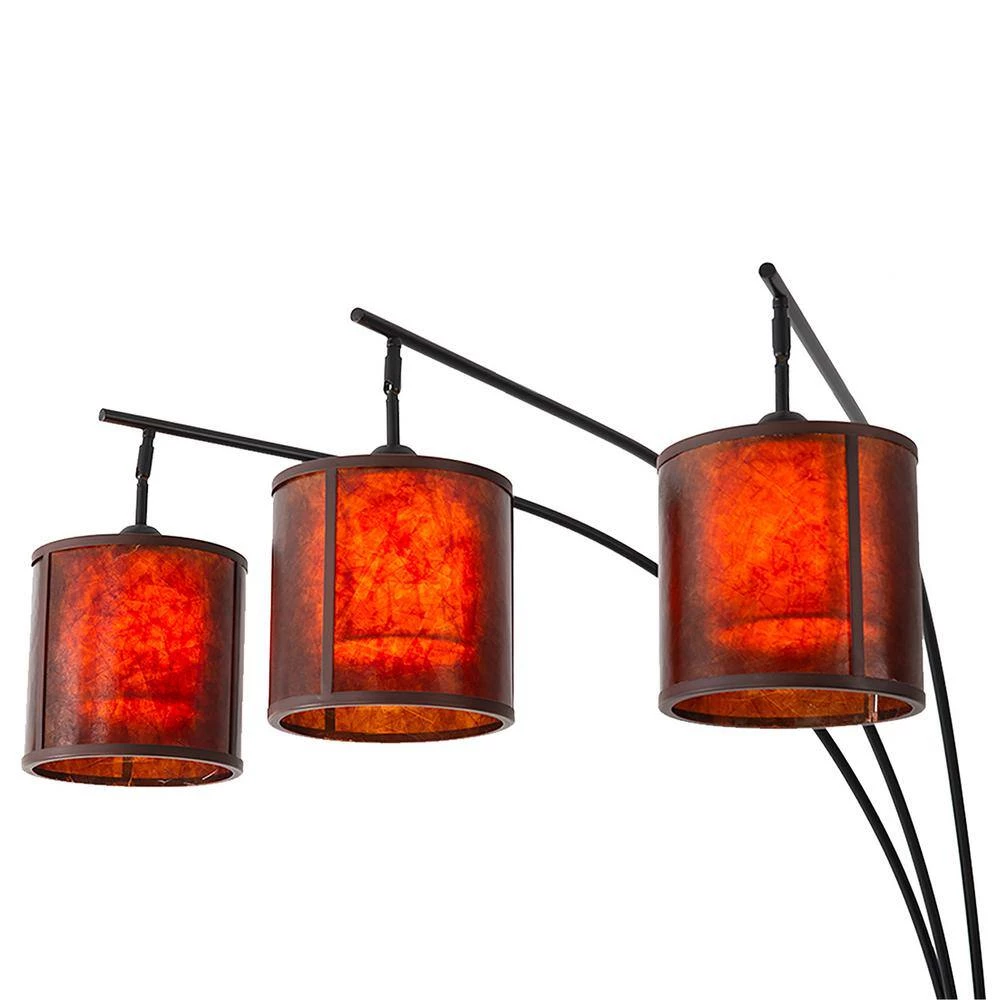 85 in. Gunmetal Layers 3-Light Arc Lamp by NOVA of California - Image 5