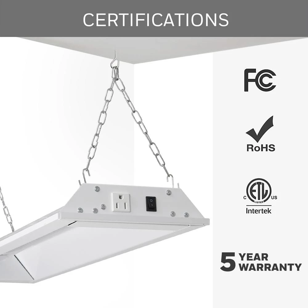 27 in. 60-Watt Equivalent Full Spectrum LED Linkable White Grow Light, Daylight by Honeywell - Image 6