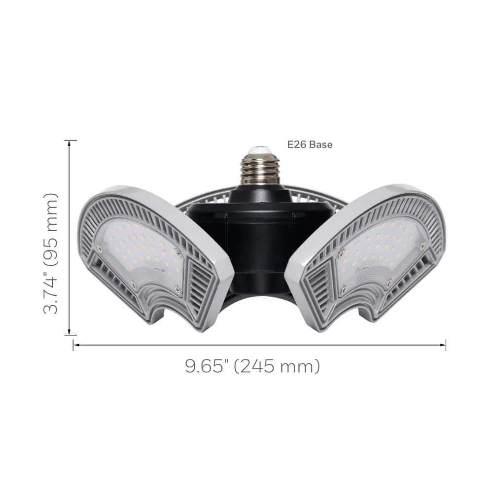 300-Watt Equivalent LED Grey Deformable Garage Light (1-Pack) by Honeywell - Image 4