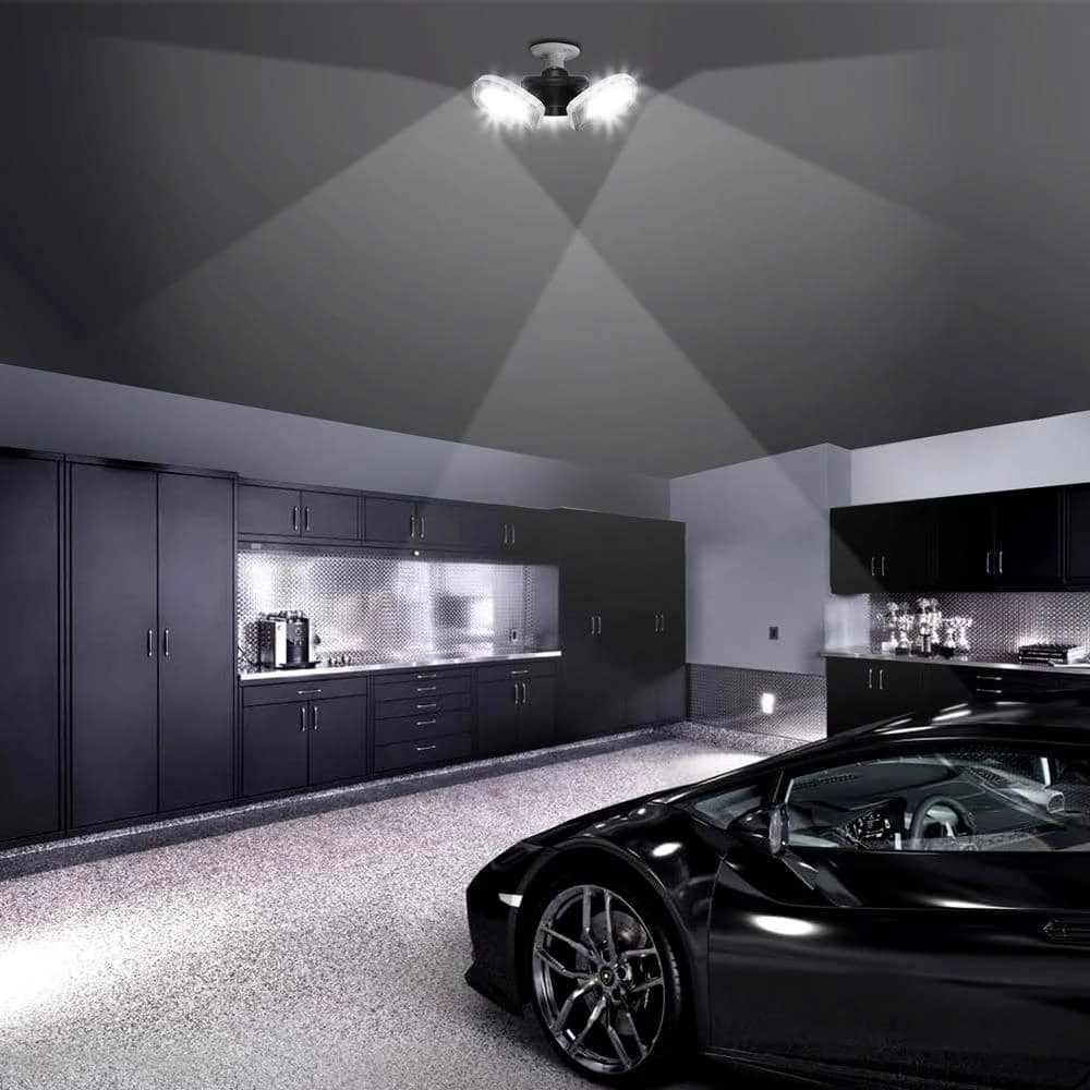 300-Watt Equivalent LED Grey Deformable Garage Light (1-Pack) by Honeywell - Image 6