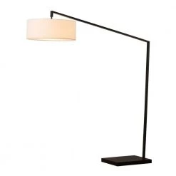 Stretch 87 in. Matte Black Arc Lamp with Step Switch by NOVA of California