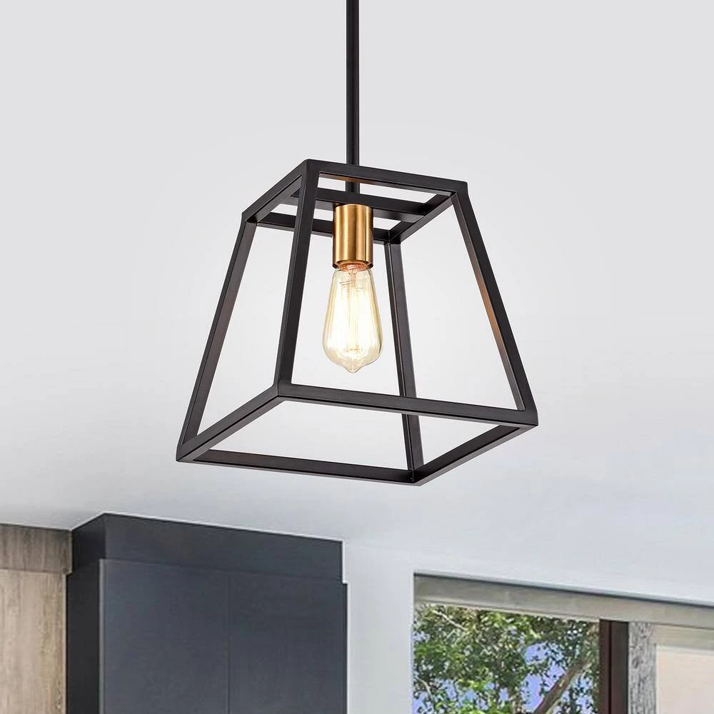 1-Light Matte Black Mini Pendant by Tatahance - Image 4