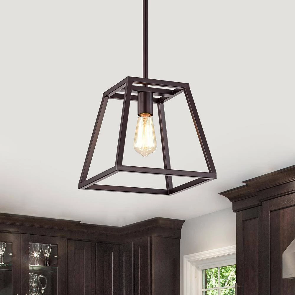 1-Light Oil Rubbed Bronze Mini Pendant by Tatahance - Image 4