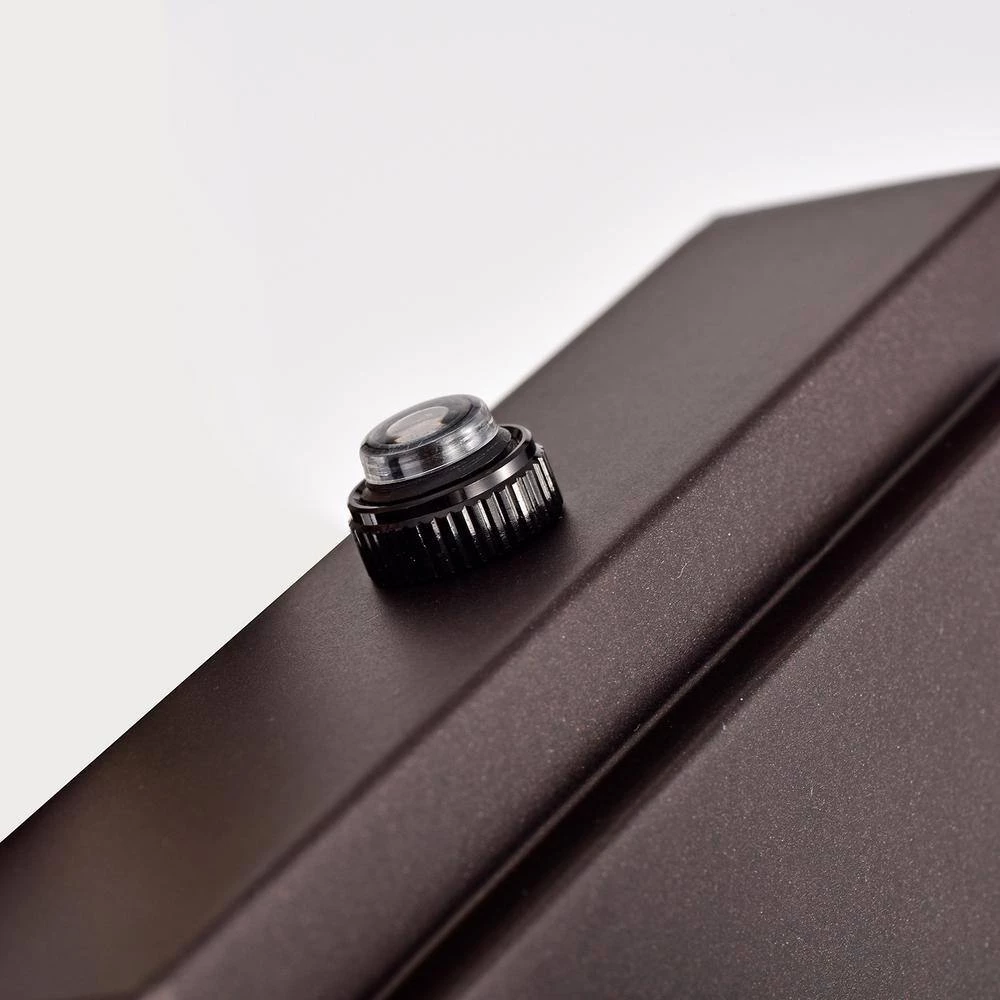 6 in. W 1-Light Oil Rubbed Bronze Sconce with Seeded Glass Shade and Dusk to Dawn Sensor by Tatahance - Image 5