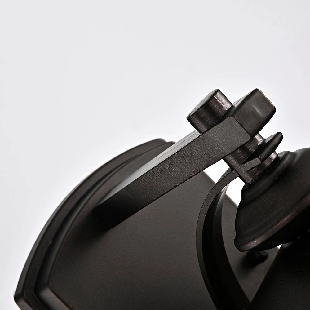 6 in. W 1-Light Outdoor Oiled Rubbed Bronze Wall Sconce with Glass Shade (Set of 2) by Tatahance - Image 7