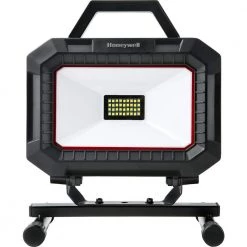 Black and Red Integrated LED Portable Work Light by Honeywell