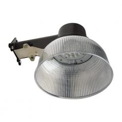 22-Watt Wall/Pole Mount Integrated LED Bronze Outdoor Area Light with Dusk to Dawn Sensor by Honeywell