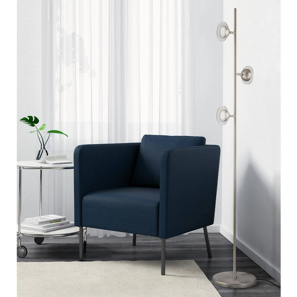 Laurel 69 in. Accent Satin Nickel Floor Lamp by NOVA of California - Image 5