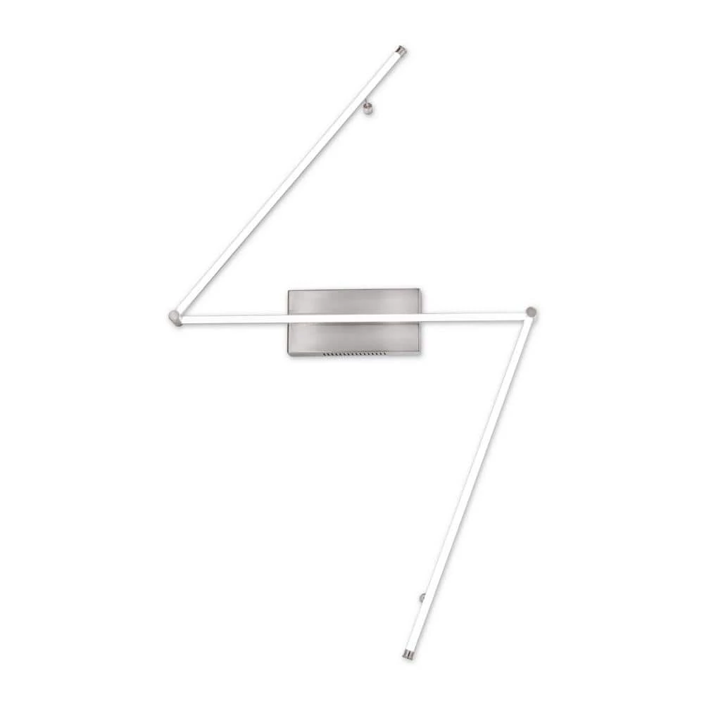 Flaven Satin Nickel LED Wall Sconce by NOVA of California