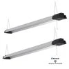 4 ft. 50-Watt Equivalent Integrated LED Silver Bluetooth Shop Light (2-Pack), 5000 Lumens by Honeywell