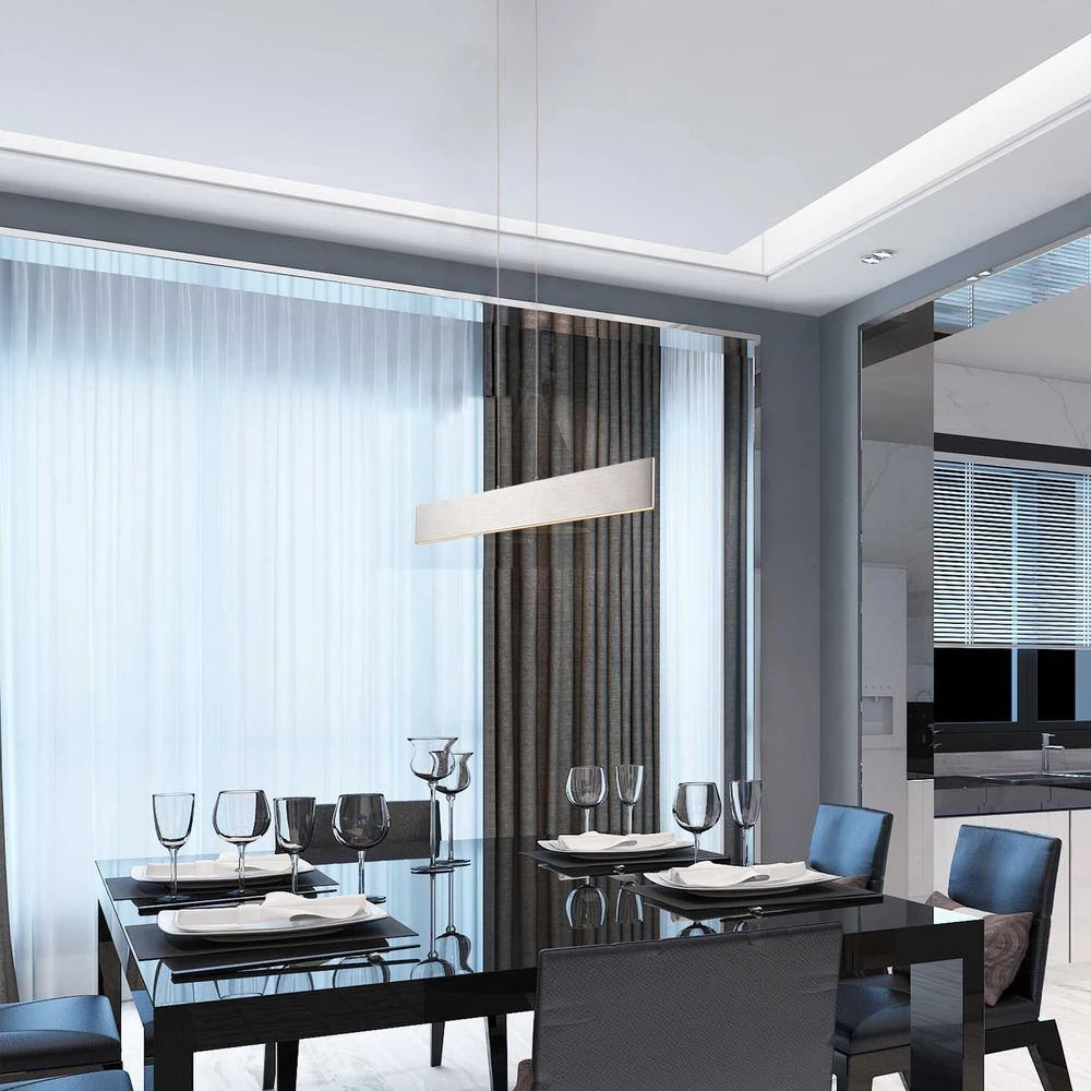 1-Light Silver White Standard Pendant Light by Tatahance - Image 5