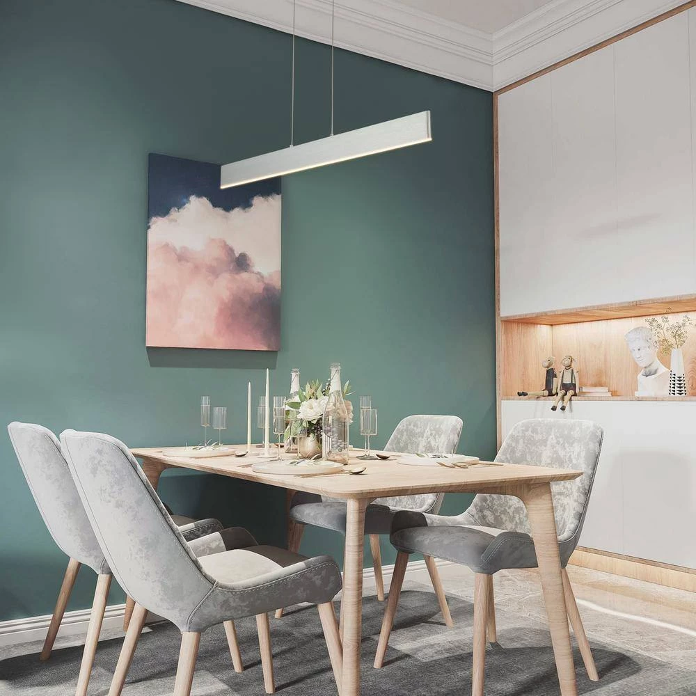 1-Light Silver White Standard Pendant Light by Tatahance - Image 5