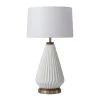 28 in. Walnut Concord Bone Porcelain Table Lamp by NOVA of California