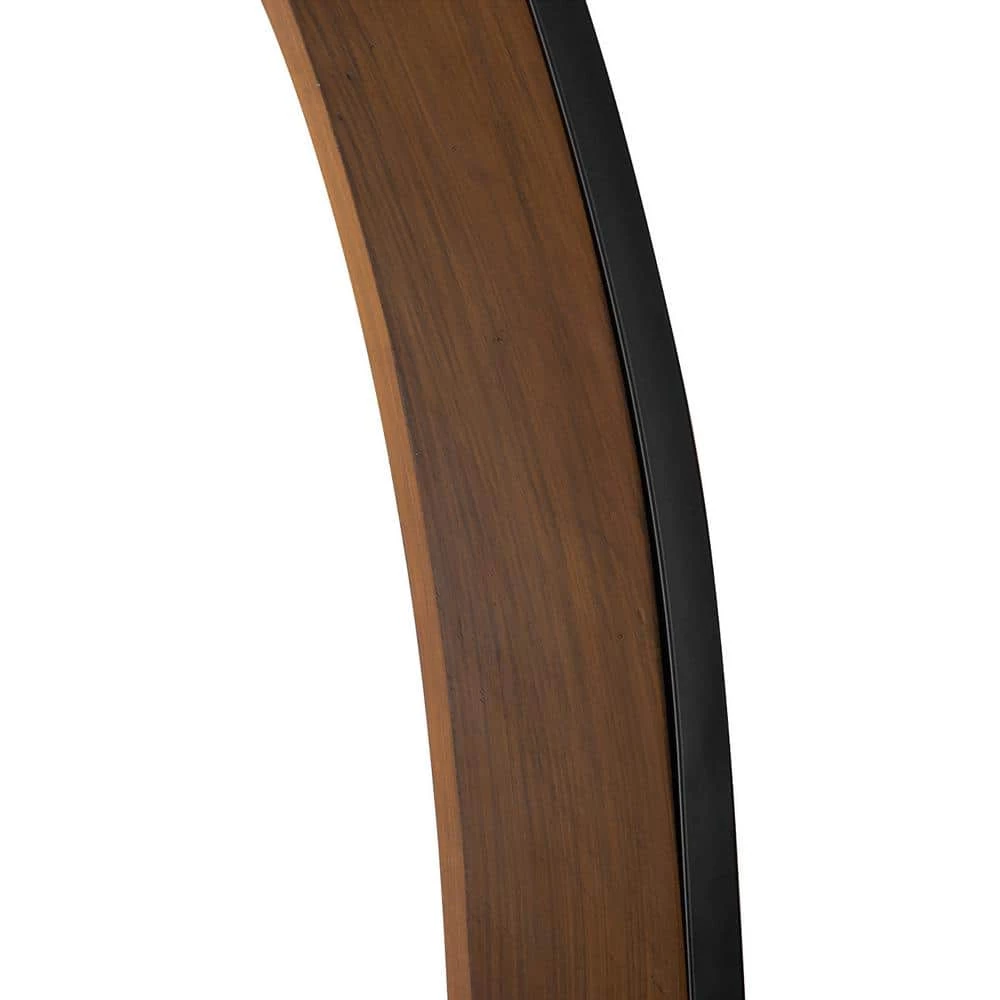 Vaulted 84 in. Arc Lamp, Matte Black and Walnut by NOVA of California - Image 7