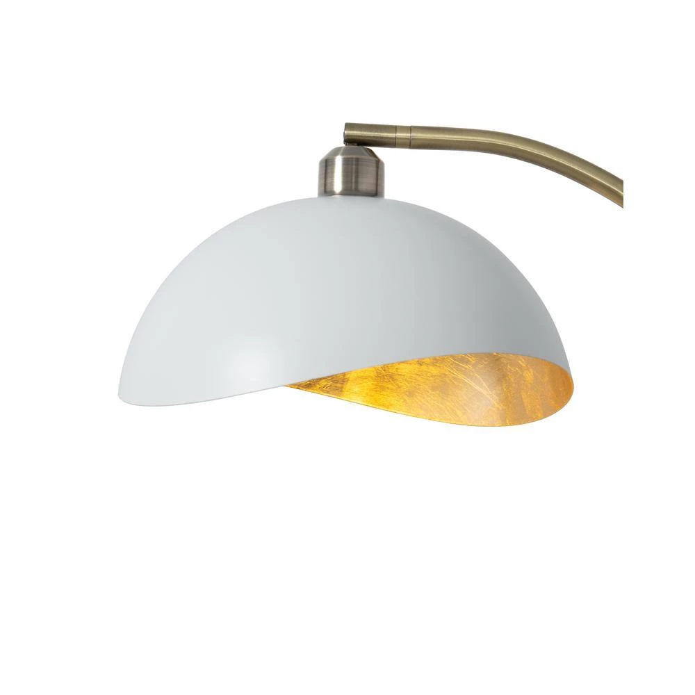 Luna Bella 60 in. White Gold Chair Side Stretch Arc Lamp by NOVA of California - Image 6