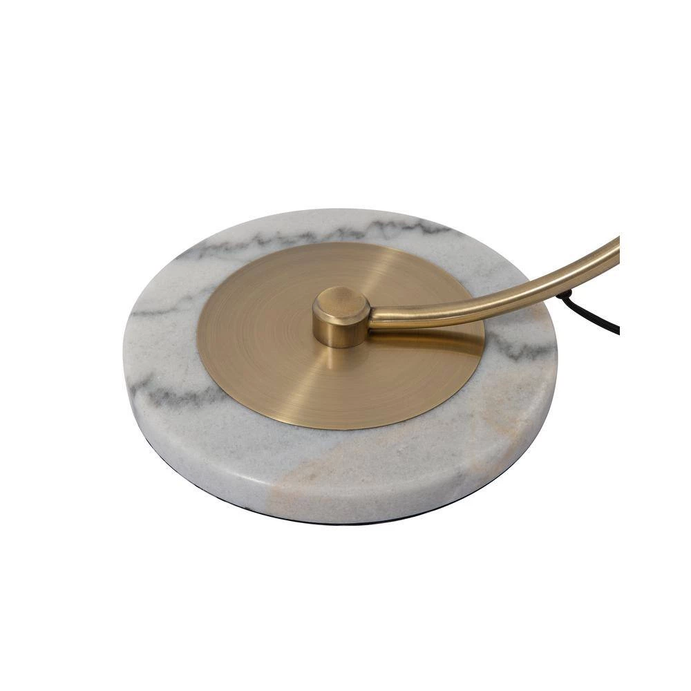 Luna Bella 60 in. White Gold Chair Side Stretch Arc Lamp by NOVA of California - Image 8