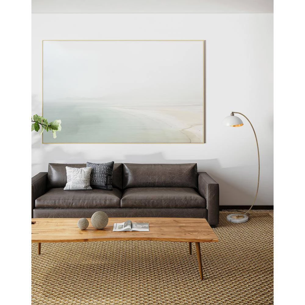 Luna Bella 60 in. White Gold Chair Side Stretch Arc Lamp by NOVA of California - Image 3