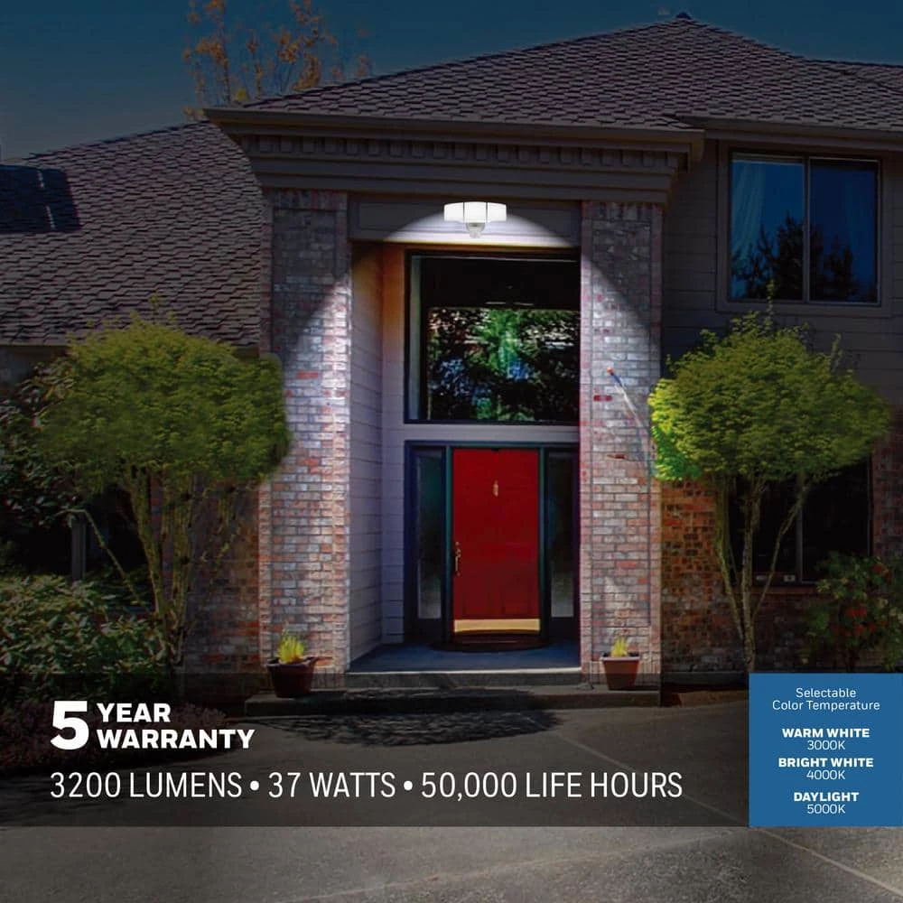 3200 Lumens Integrated LED Motion Sensor Security Light (2-Pack) by Honeywell - Image 6