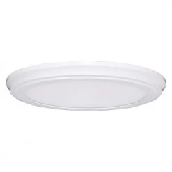 15 in. 1-Light White Ceiling LED Light Flush Mount with Remote Control by Honeywell