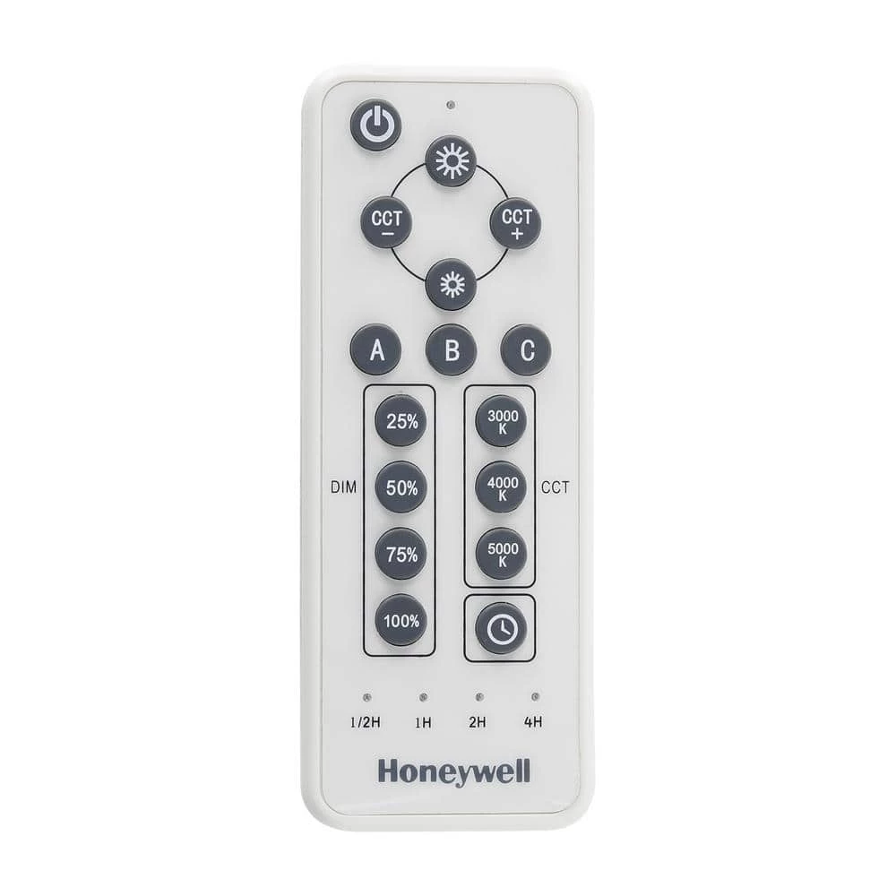 15 in. 1-Light White Ceiling LED Light Flush Mount with Remote Control by Honeywell - Image 2