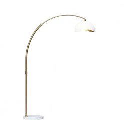 Luna Bella 92 in. Arc Lamp, White with Gold by NOVA of California
